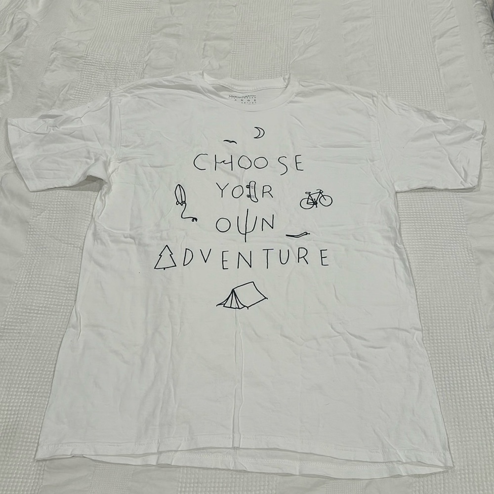 MNKR Brand choose your own adventure tee